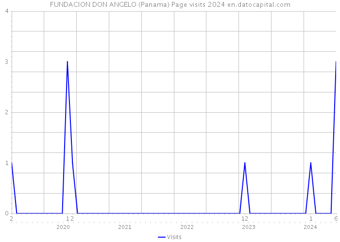 FUNDACION DON ANGELO (Panama) Page visits 2024 