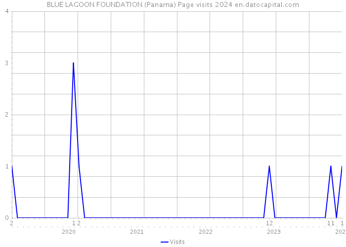 BLUE LAGOON FOUNDATION (Panama) Page visits 2024 