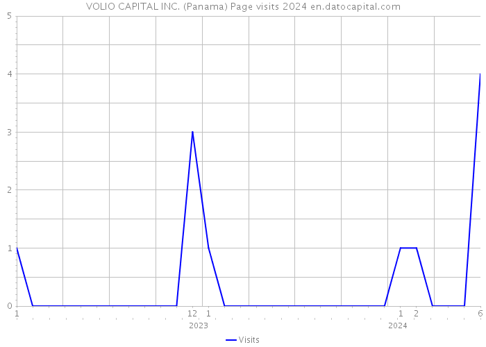 VOLIO CAPITAL INC. (Panama) Page visits 2024 