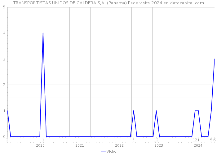 TRANSPORTISTAS UNIDOS DE CALDERA S,A. (Panama) Page visits 2024 