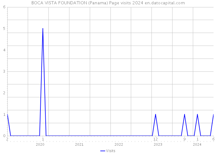 BOCA VISTA FOUNDATION (Panama) Page visits 2024 