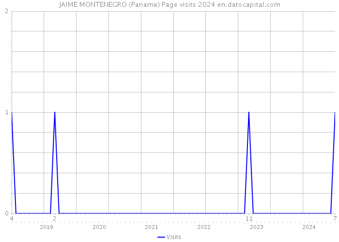 JAIME MONTENEGRO (Panama) Page visits 2024 