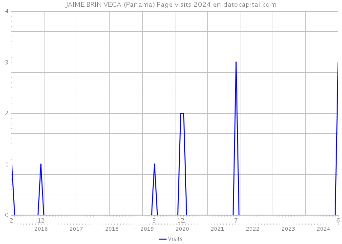 JAIME BRIN VEGA (Panama) Page visits 2024 