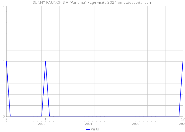 SUNNY PAUNCH S.A (Panama) Page visits 2024 
