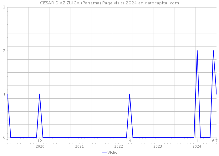 CESAR DIAZ ZUIGA (Panama) Page visits 2024 