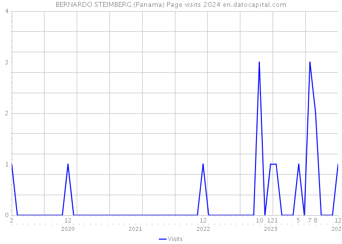 BERNARDO STEIMBERG (Panama) Page visits 2024 