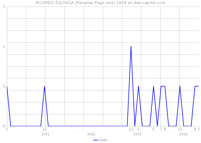 RICARDO ZULOAGA (Panama) Page visits 2024 