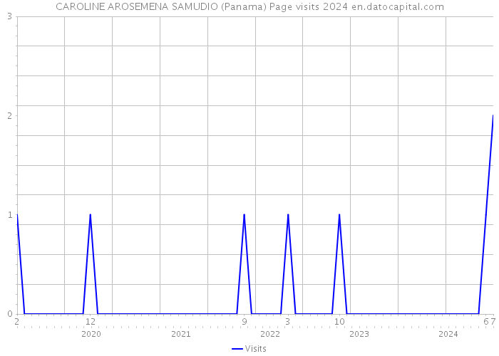 CAROLINE AROSEMENA SAMUDIO (Panama) Page visits 2024 