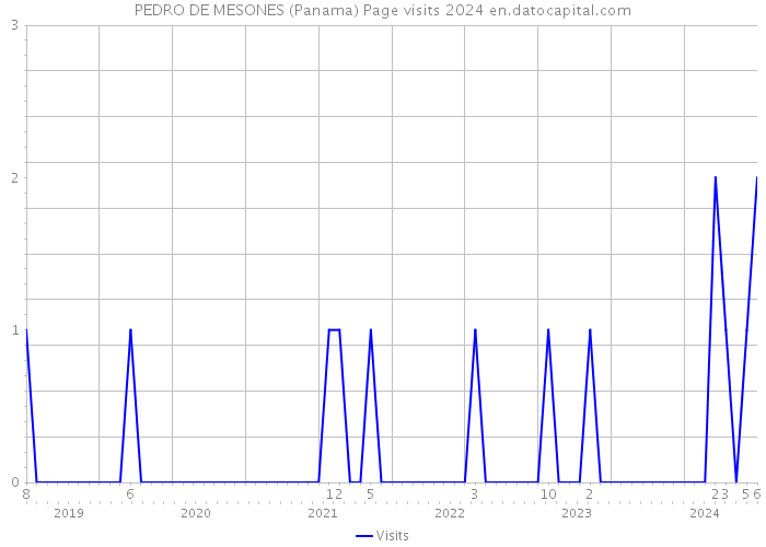 PEDRO DE MESONES (Panama) Page visits 2024 