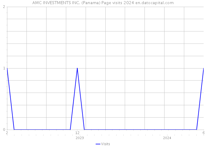 AMC INVESTMENTS INC. (Panama) Page visits 2024 
