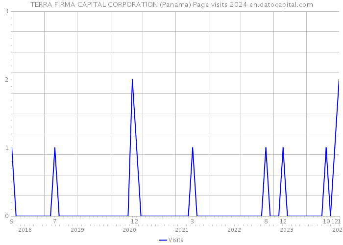 TERRA FIRMA CAPITAL CORPORATION (Panama) Page visits 2024 