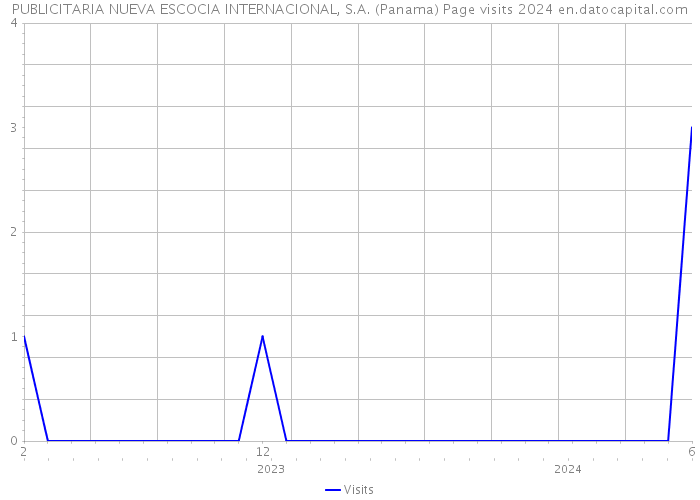 PUBLICITARIA NUEVA ESCOCIA INTERNACIONAL, S.A. (Panama) Page visits 2024 