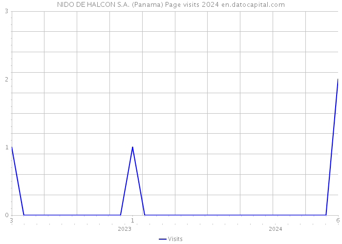 NIDO DE HALCON S.A. (Panama) Page visits 2024 