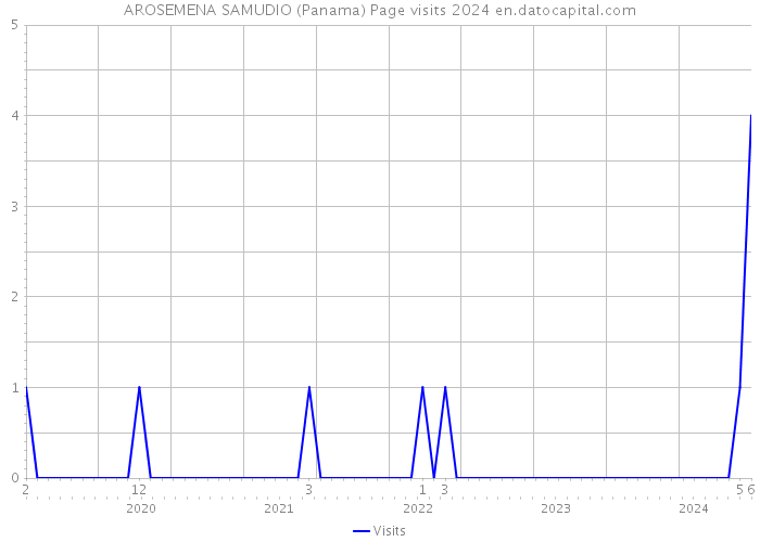AROSEMENA SAMUDIO (Panama) Page visits 2024 