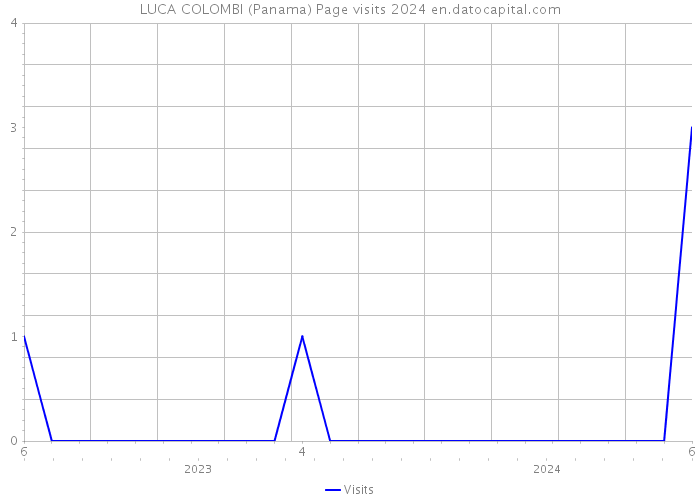 LUCA COLOMBI (Panama) Page visits 2024 