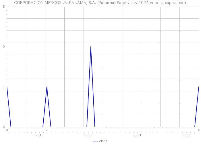 CORPORACION MERCOSUR-PANAMA, S.A. (Panama) Page visits 2024 