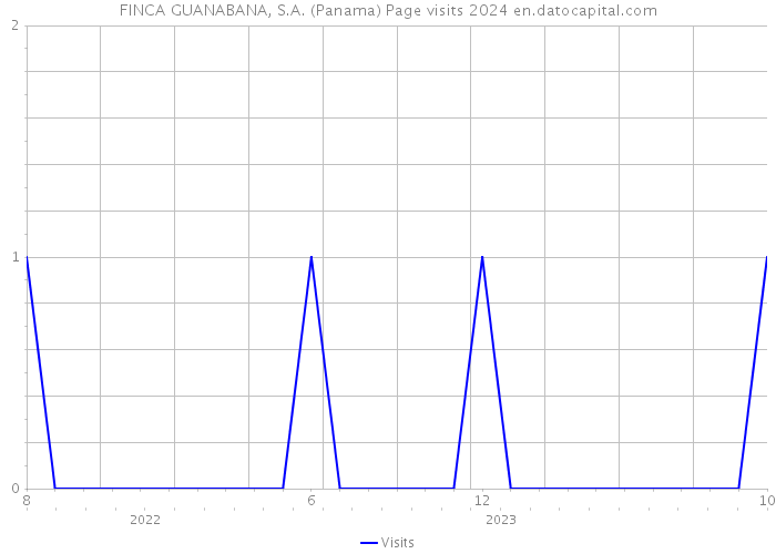 FINCA GUANABANA, S.A. (Panama) Page visits 2024 