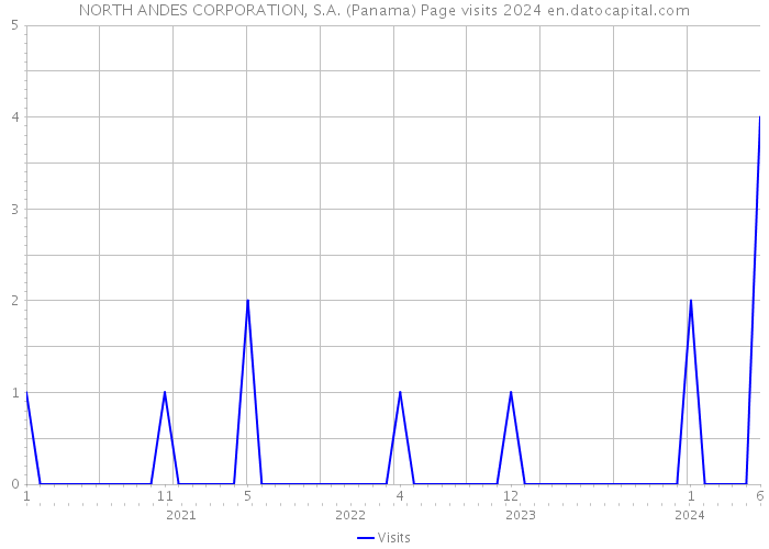 NORTH ANDES CORPORATION, S.A. (Panama) Page visits 2024 