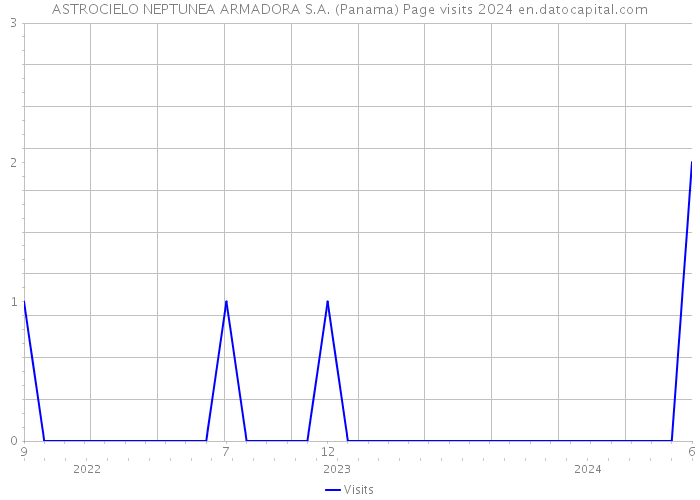 ASTROCIELO NEPTUNEA ARMADORA S.A. (Panama) Page visits 2024 