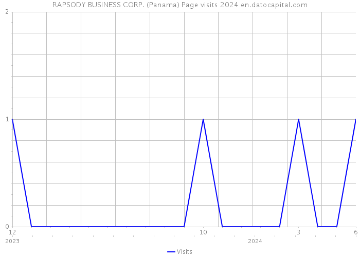 RAPSODY BUSINESS CORP. (Panama) Page visits 2024 