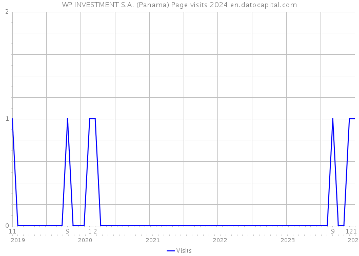 WP INVESTMENT S.A. (Panama) Page visits 2024 