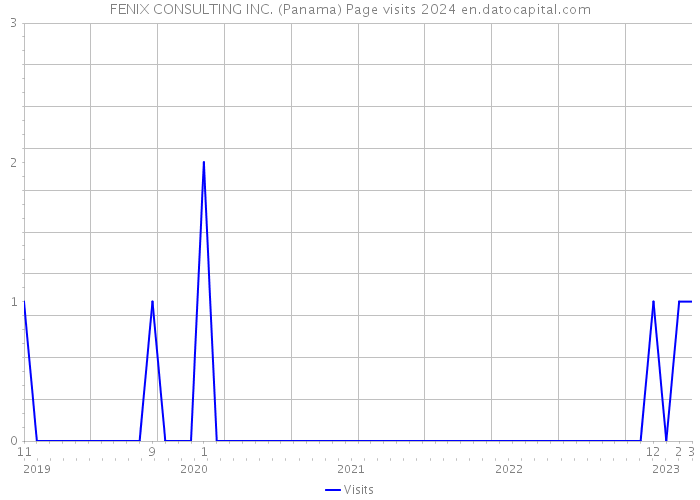 FENIX CONSULTING INC. (Panama) Page visits 2024 