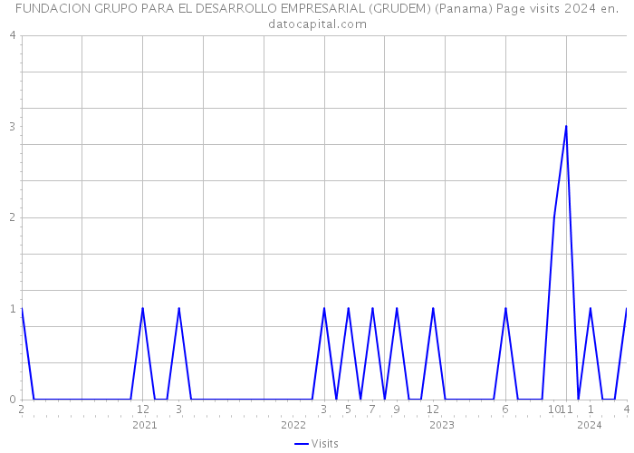 FUNDACION GRUPO PARA EL DESARROLLO EMPRESARIAL (GRUDEM) (Panama) Page visits 2024 