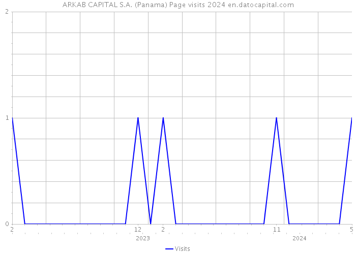 ARKAB CAPITAL S.A. (Panama) Page visits 2024 