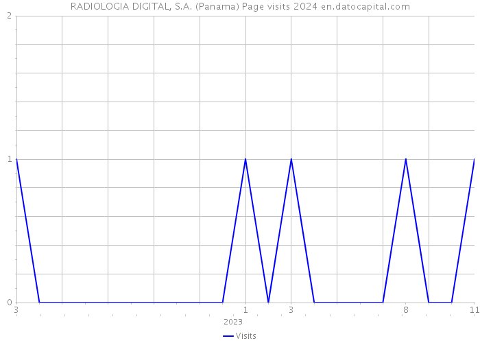 RADIOLOGIA DIGITAL, S.A. (Panama) Page visits 2024 