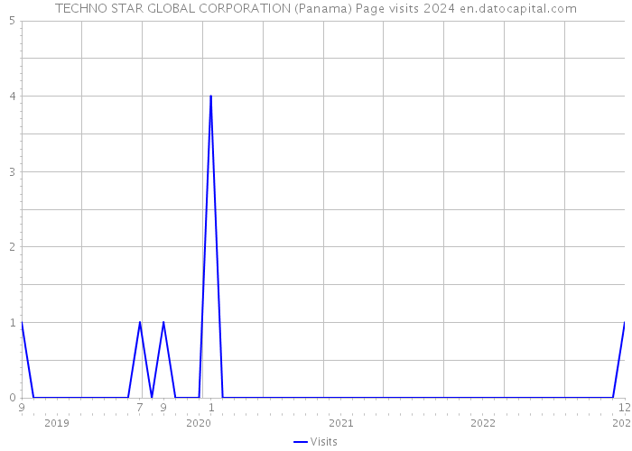 TECHNO STAR GLOBAL CORPORATION (Panama) Page visits 2024 