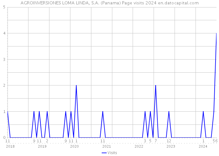AGROINVERSIONES LOMA LINDA, S.A. (Panama) Page visits 2024 