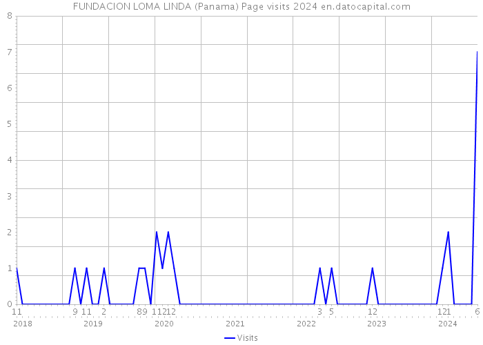 FUNDACION LOMA LINDA (Panama) Page visits 2024 
