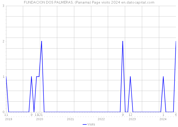FUNDACION DOS PALMERAS. (Panama) Page visits 2024 