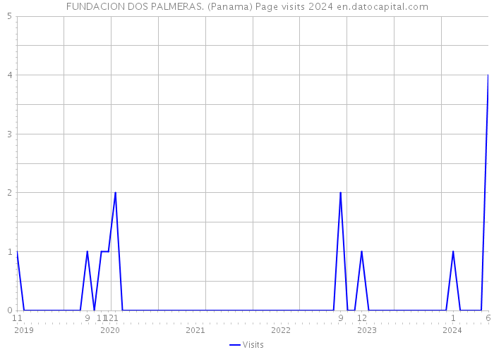 FUNDACION DOS PALMERAS. (Panama) Page visits 2024 