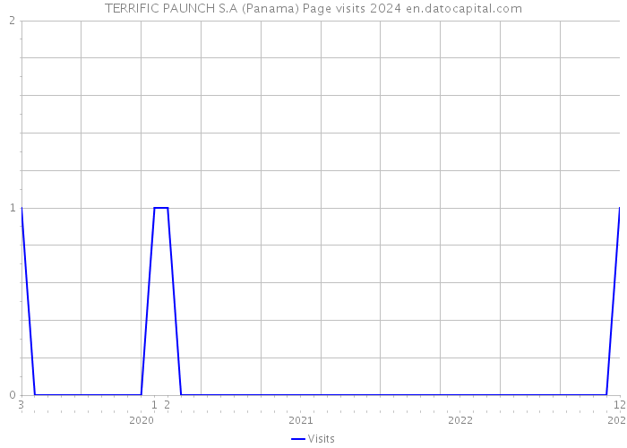 TERRIFIC PAUNCH S.A (Panama) Page visits 2024 
