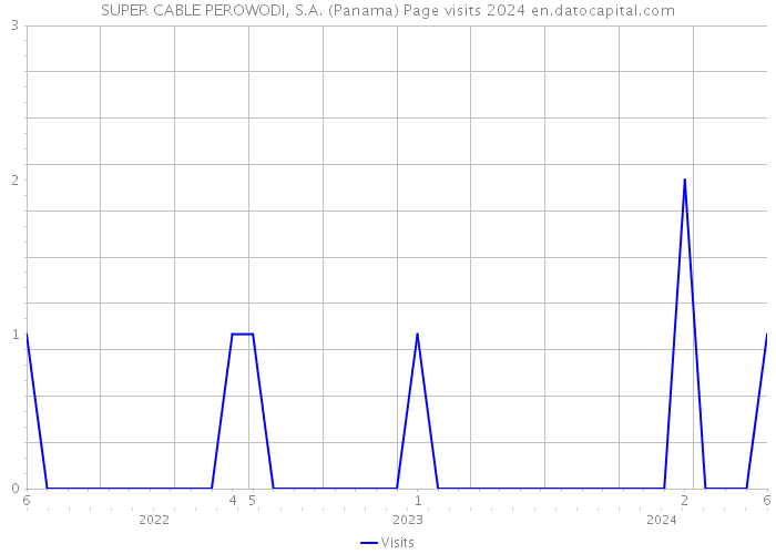 SUPER CABLE PEROWODI, S.A. (Panama) Page visits 2024 