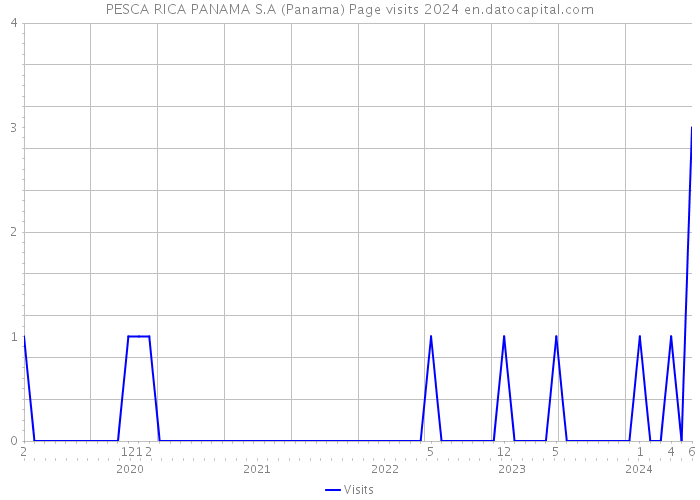 PESCA RICA PANAMA S.A (Panama) Page visits 2024 