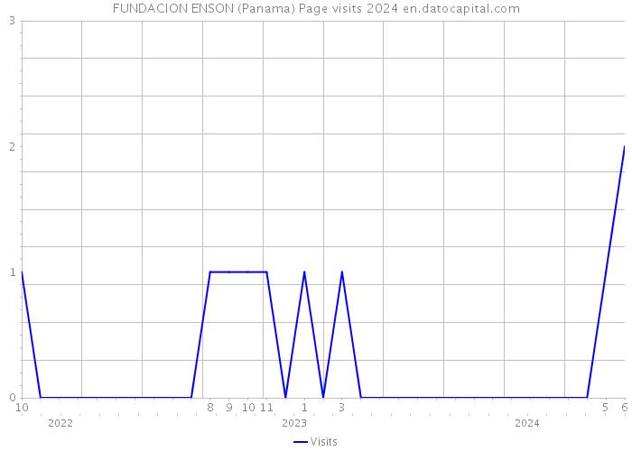 FUNDACION ENSON (Panama) Page visits 2024 