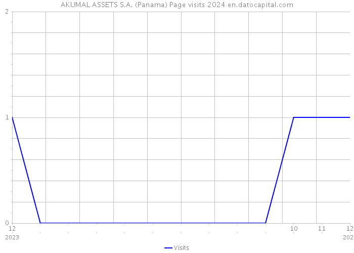 AKUMAL ASSETS S.A. (Panama) Page visits 2024 
