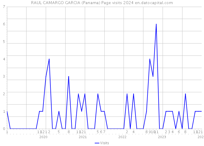 RAUL CAMARGO GARCIA (Panama) Page visits 2024 