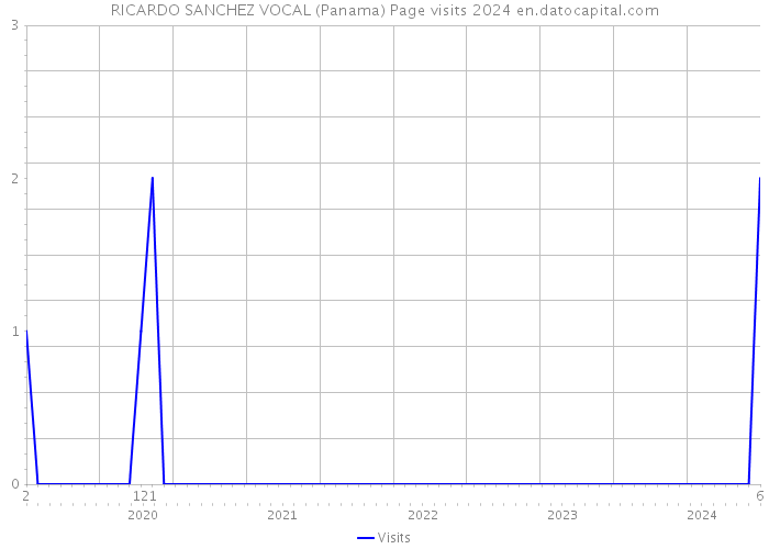 RICARDO SANCHEZ VOCAL (Panama) Page visits 2024 