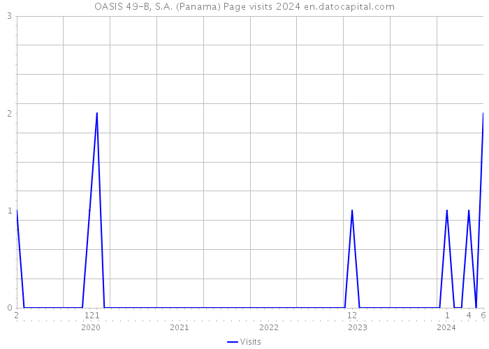 OASIS 49-B, S.A. (Panama) Page visits 2024 