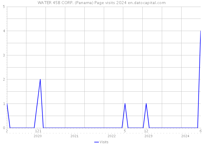 WATER 45B CORP. (Panama) Page visits 2024 
