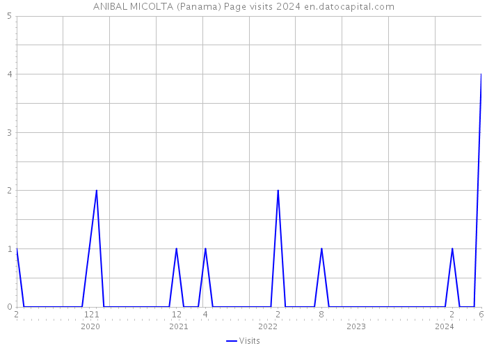 ANIBAL MICOLTA (Panama) Page visits 2024 
