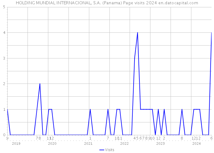 HOLDING MUNDIAL INTERNACIONAL, S.A. (Panama) Page visits 2024 