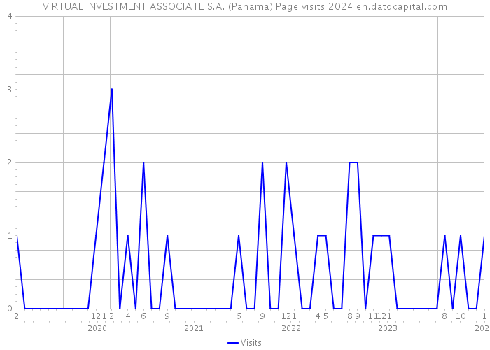 VIRTUAL INVESTMENT ASSOCIATE S.A. (Panama) Page visits 2024 