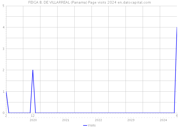 FEIGA B. DE VILLARREAL (Panama) Page visits 2024 
