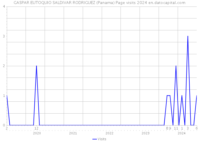 GASPAR EUTOQUIO SALDIVAR RODRIGUEZ (Panama) Page visits 2024 
