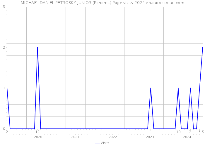 MICHAEL DANIEL PETROSKY JUNIOR (Panama) Page visits 2024 