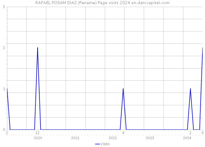 RAFAEL POSAM DIAZ (Panama) Page visits 2024 
